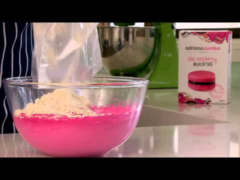 Zumbo Baking - Choc Raspberry Macarons (Step 2: Mixing)
