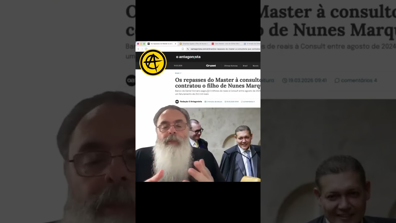 GILMAR MENDES tenta CHANTAGEAR KASSIO NUNES a MUDAR o VOTO com DENÚNCIAS de DINHEIRO do MASTER