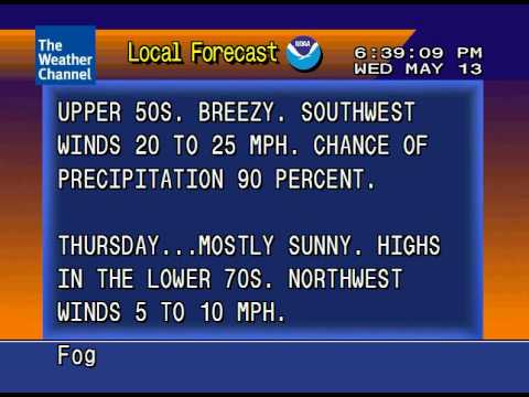 WeatherStar 4000 emulator LF  5/13/09