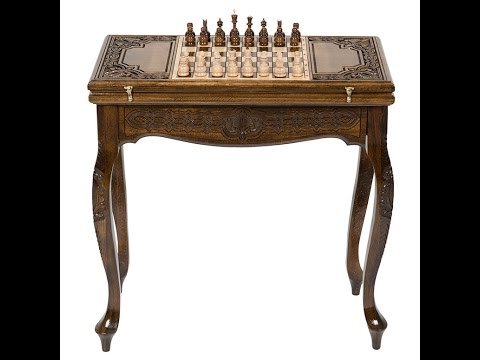 Миниатюра изображения товара Шахматный стол Haleyan Нарды + Шахматы / kh401