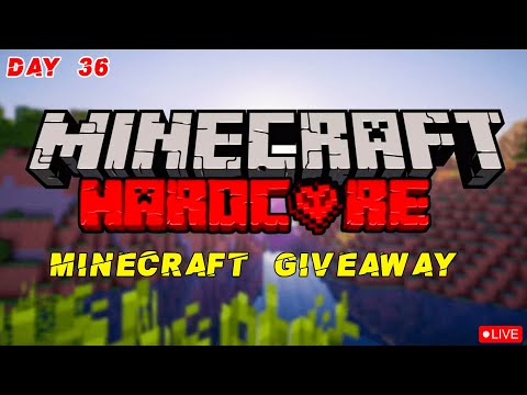 Minecraft Hardcore : IF I Die Viewer Get Minecraft Worth  Rs 3000| DAY 36 | Minecraft INDIA Live