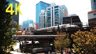 Daytime View from the Shinkansen Tokyo station 東京 新幹線 景色