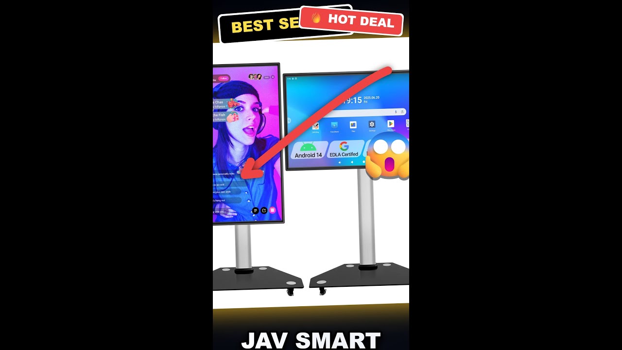 JAV Smart Board 55 Inch Review - AI Voice Remote Control, Smart Live Broadcast Display, Screen Mirroring, Perfect for Classrooms, Offices and Homes