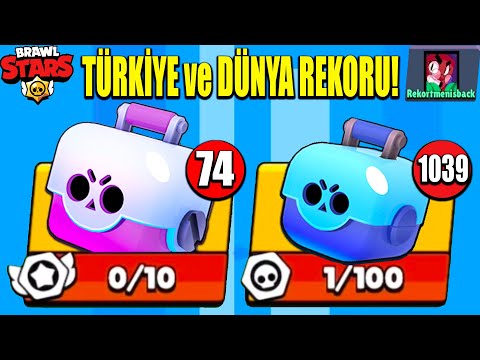 SIFIR HESAPTA 1100 KUTU AÇTIM! BEKLENEN TÜRKİYE REKORU!- Brawl Stars