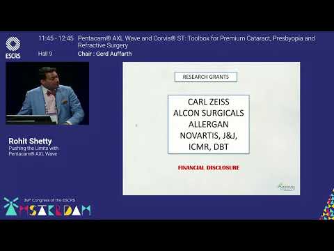 Pentacam® AXL Wave and Corvis® ST  Toolbox for Premium Cataract,  Presbyopia and Refractive Surgery