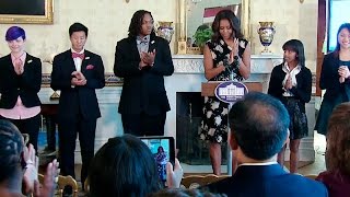 First Lady Michelle Obama Honors the 2015 Class of the National Student Poets Program