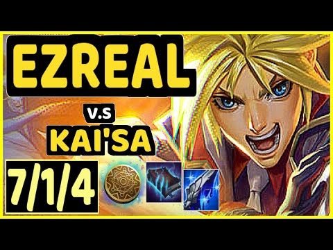 REVEN (EZREAL) vs KAI'SA - 7/1/4 KDA BOTTOM ADC GAMEPLAY - BR Ranked GRANDMASTER