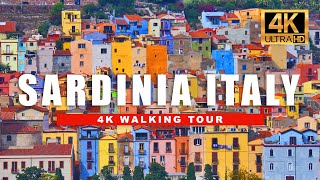 🇮🇹 4K Sardinia, Italy - Relaxing Italian Village Walking Tour - Colourful Bosa | 4K HDR - 60fps