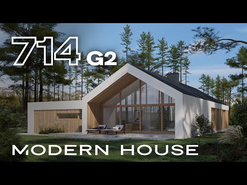 NewHouse 714 G2 - projekt nowoczesnego domu parterowego od MODERN HOUSE.