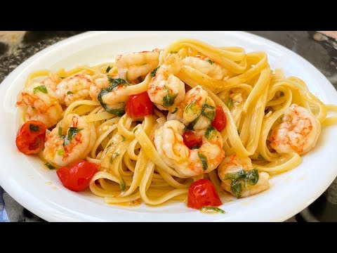 LINGUINE AI GAMBERI shrimp pasta made in Italy - simple