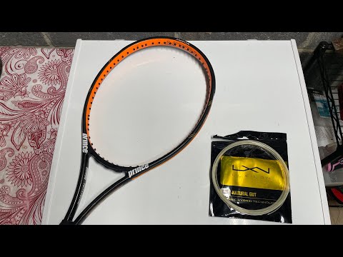 How to string a tennis racquet with Luxilon Natural Gut @letsgetstringing #luxilon #tenniselbow