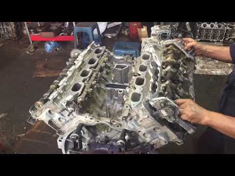 installing cylinder head valve lifter and timing chain Nissan patrol 2010 model VVEL VK 56 V8 Engine