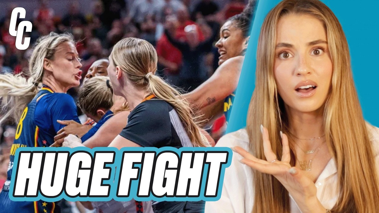 Sophie Cunningham ENFORCES For Caitlin Clark In WILD FIGHT vs Sun