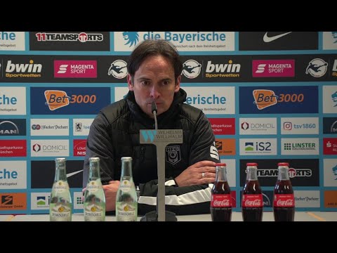 9. Spieltag 2020/21: 1860 München - Hallescher FC | Pressekonferenz nach dem Spiel