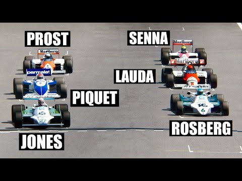 ALL 80s F1 CHAMPIONS DRIVERS in one race - battle at Imola GP