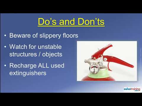 Free OSHA Training Tutorial   Portable Fire Extinguishers