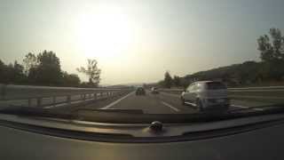 preview picture of video 'Evo Abarth - In autostrada verso Millesimo 2013'