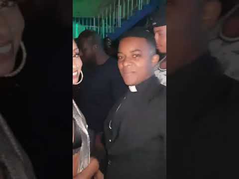 Pastor Shows up At UpTown Monday's Jamaican Dancehall Party.