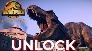 Jurassic World Evolution 2 How To Unlock T-REX
