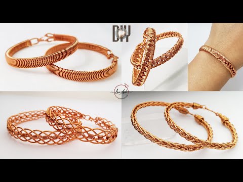 4 most popular unisex bracelet from copper wire | easy tutorial that anyone can do