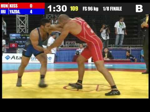 96kg - Reza Yazdani (IRI) vs Gergely Kiss (HUN) 2011 world championship