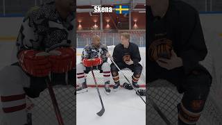 British hockey player trying Swedish 🇸🇪 hockey words for the first time
