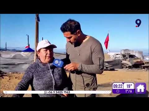 Vecina de Penco denuncia abandono tras incendios: “Nosotros no somos animales”