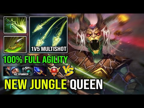 This HAPPEN When Medusa Get Free Jungle - 100% Full Agility Butterfly Deleted Meepo Dota 2