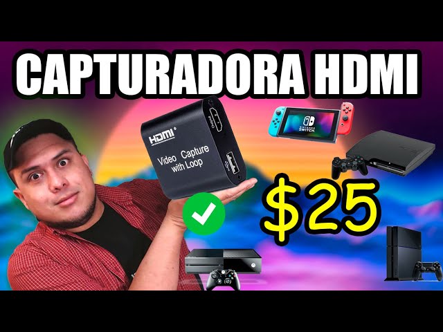 Vídeo relacionado con Capturadora Video capturadora hdmi, Tarjeta de Captura de vídeo HDMI a USB 2.0 para Juegos, Streaming Multimedia, Compatible con Nintendo Switch, PS3/4, Xbox One