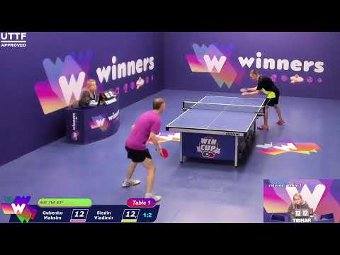 WINners CUP table 1 01.02 Gubenko Maksim - Siedin Vladimir 19:30