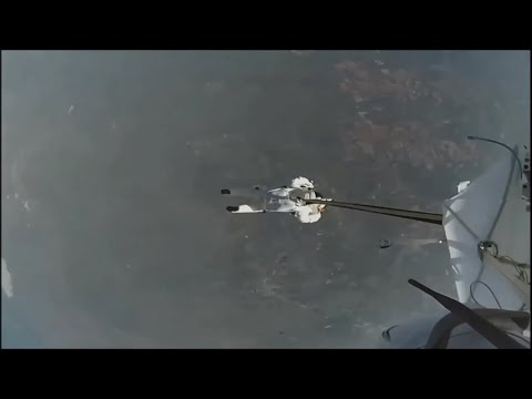Прыжок Алана Юстаса с 41 километра