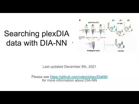 Using DIA-NN to analyze plexDIA data  |  Jason Derks