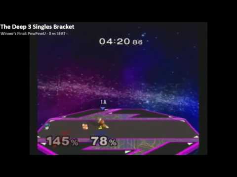 The Deep 3 SSBM - Winners Finals - SFAT (Fox) vs PewPewU (Marth)