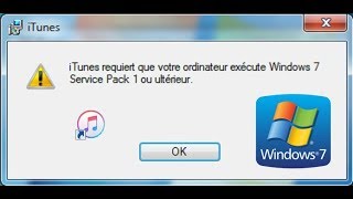 Problème iTunes avec Windows 7 ** résolu**