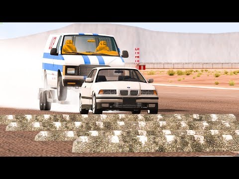 100+ SPEEDBUMPS AT MAX SPEED #21 - BeamNG Drive | CRASHdriven