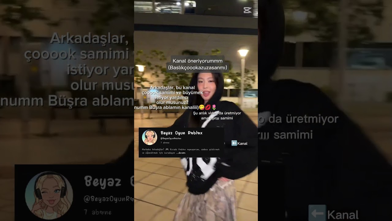 @BeyazOyunRoblox kanal bu canlarmm ablama destek olurmusunuzz 🤍 #ytdayibenionecikarnolur #keşfet