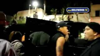 Chris Brown Hits Paparazzi (Slaps The Camera Away)