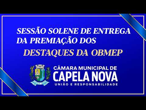 SESSÃO SOLENE -  DESTAQUES DA OBMEP - 14/04/2026