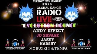 Dj Andy Effect Jo Savage Evolution Bounce Mc's Rockeye Buzzin-Mc & Tempa @ GDHQ 12.01.2016