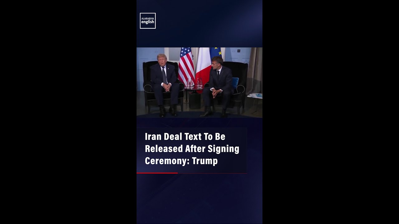 Video | Iran Deal Text To Be Released After Signing Ceremony: Trump