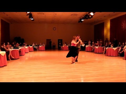  Viacheslav Ivanov  and  Olga Leonova  are  dancing  to  the  tango  "  Duelo criollo  "  by  Carlos di Sarli  at  Kiev International Tango Festival  in  2016