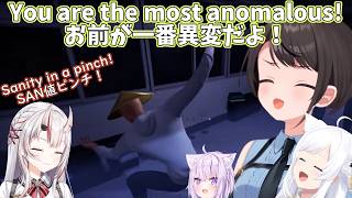 Ayame just emotes the horror away!【Hololive】