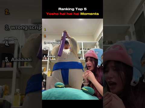 Ranking top 5 yosho hai hai hai moments #ranking #top5 #mochi #yoshohaihaihai #viralshorts