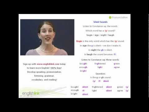 Learn English Pronunciation: silent /g/