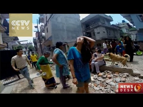 New Footage: Massive aftershocks jolt Nepal