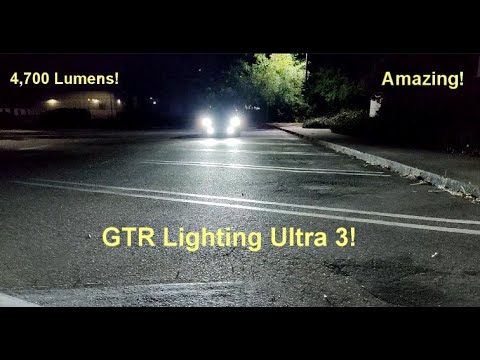 GTR Ultra 3 0 LED Headlight Bulb Kit Install & Review! (TST 7045 LED, 4,700 Lumens, Fan Cooled!)