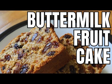 BUTTERMILK FRUIT CAKE RECIPE