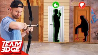 Shoot the Person Behind the Mystery Door! | Don&#39;t Choose the Wrong Door!!