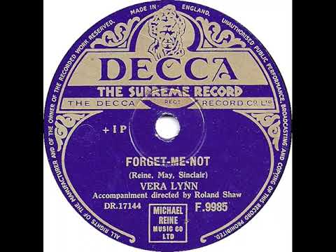 UK New Entry 1952 (7) Vera Lynn - Forget Me Not