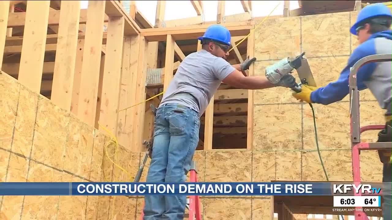 Demand for commercial and road construction leads to demand for local workers